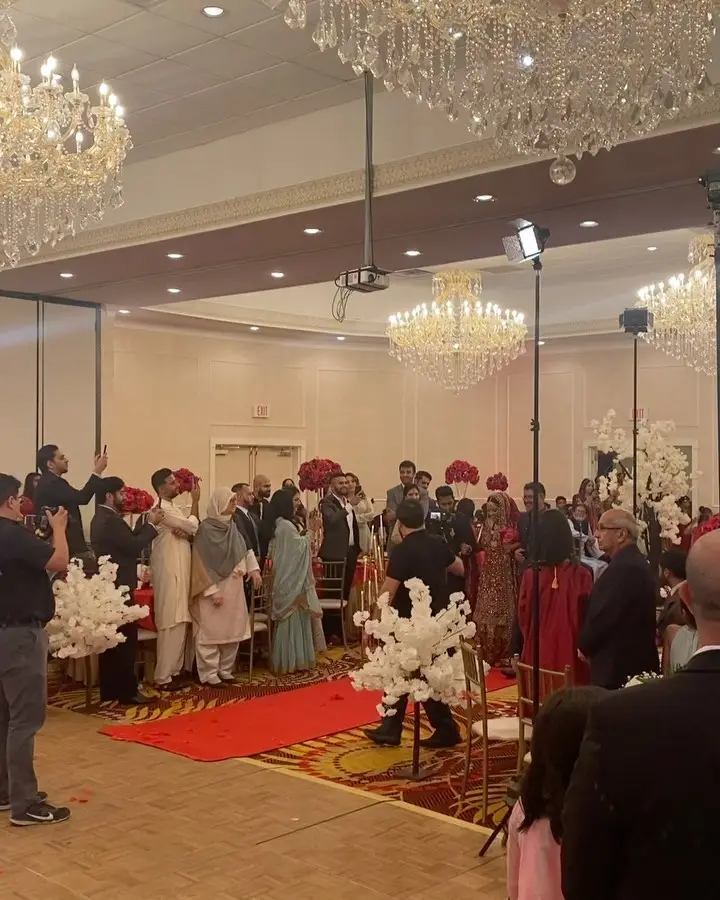 Wedding reception entrance