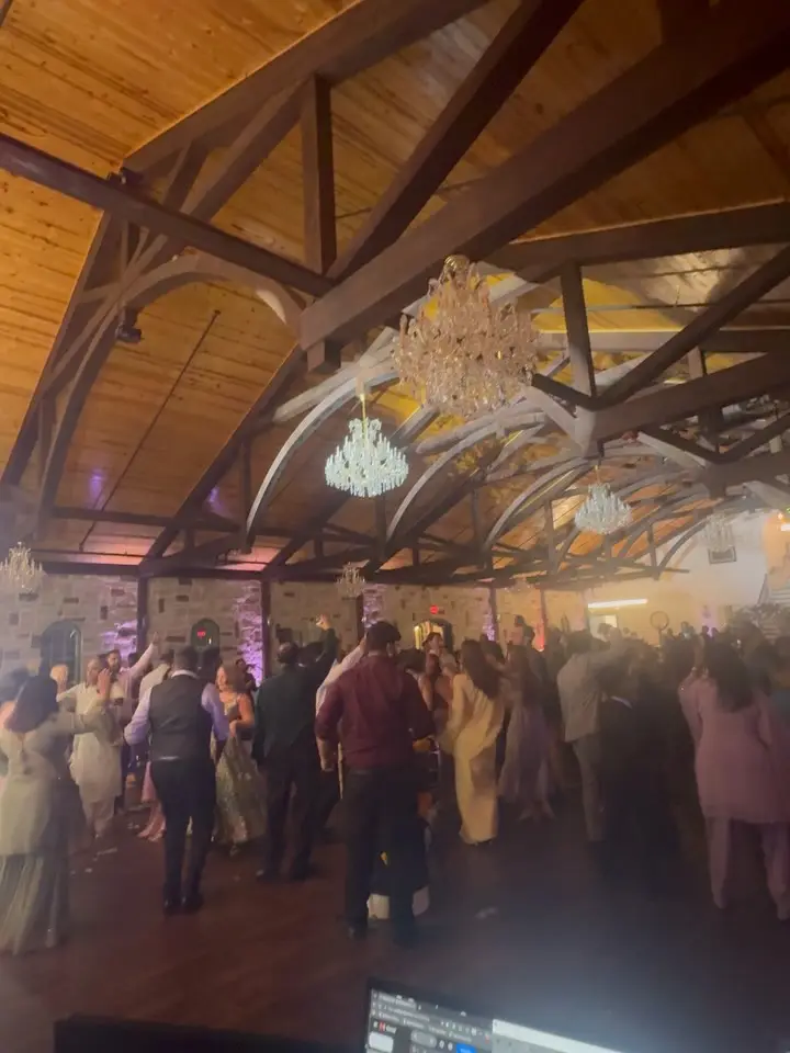 Wedding reception dance floor